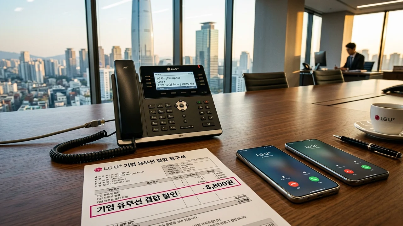LG U+ 기업 유무선 결합 솔루션 기업한방에yo 대표 비주얼