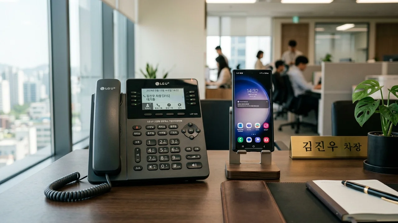 LG U+ 고급형 센트릭스 기업인터넷전화 및 법인폰 결합 실사